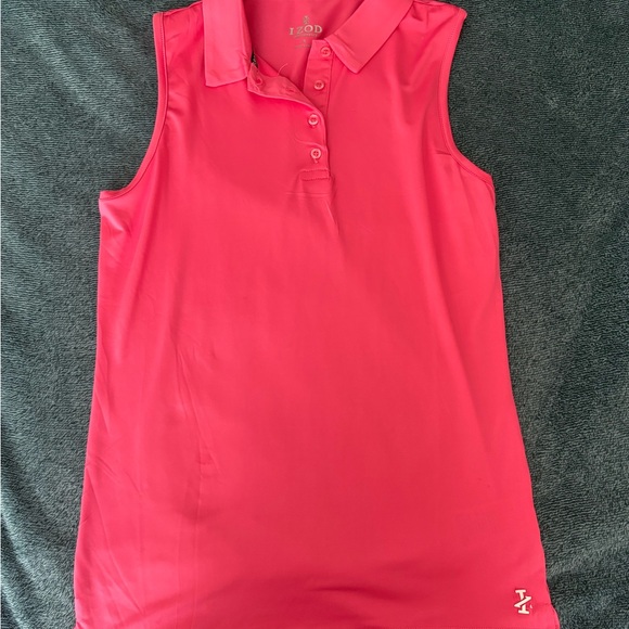 Izod Tops - IZOD Pink Sleeveless Polo Shirt